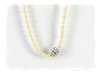 Akoya-Perlenkette - Weißgoldverschluss - Diamanten ***JAHR100Preis***